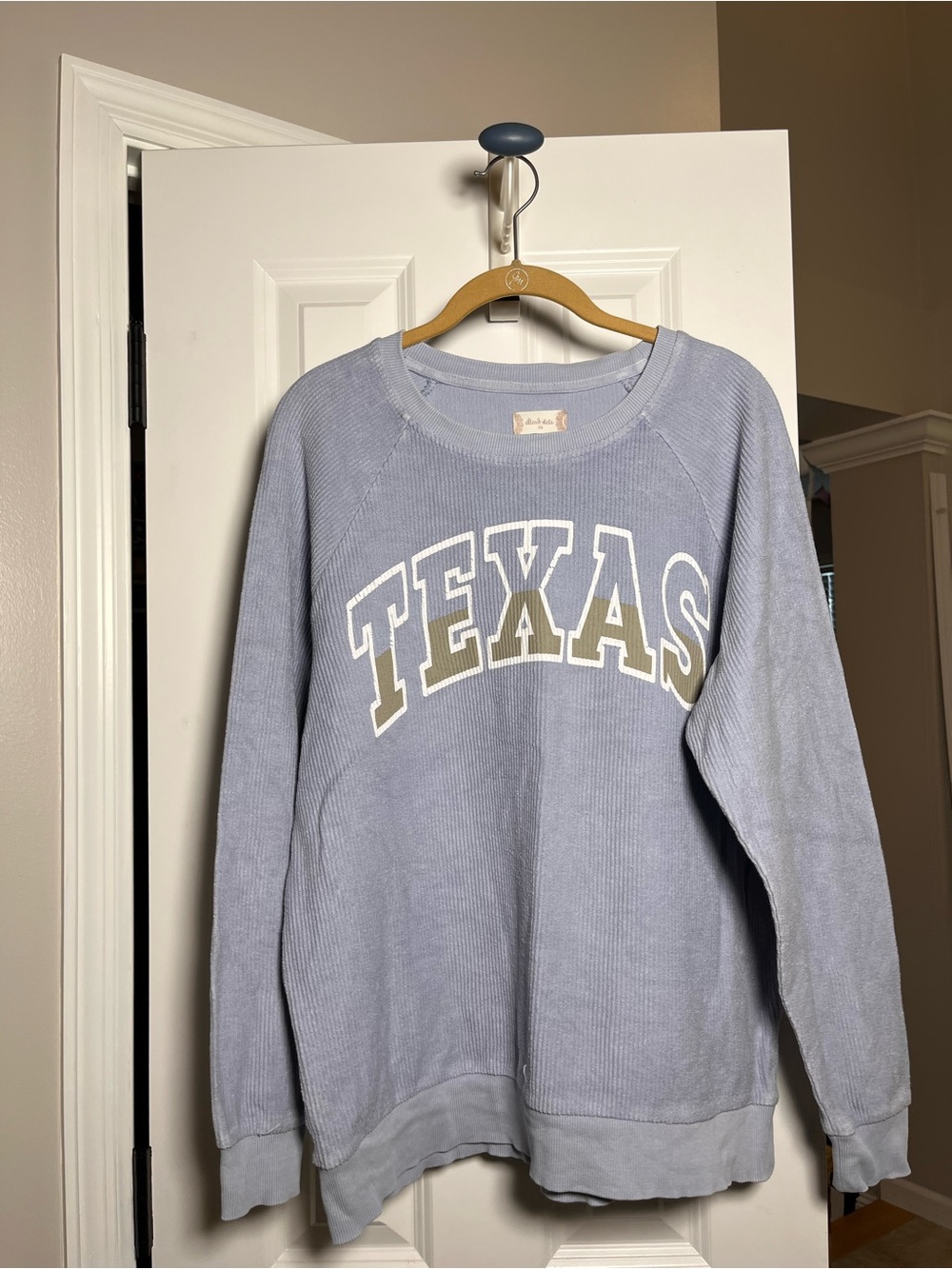 Altar'd State Blue Texas Graphic Sweatshirt Crewneck Casual Oversized